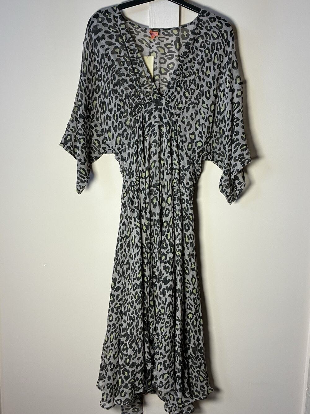 Chan Luu Silk Leopard Print Dress Size L